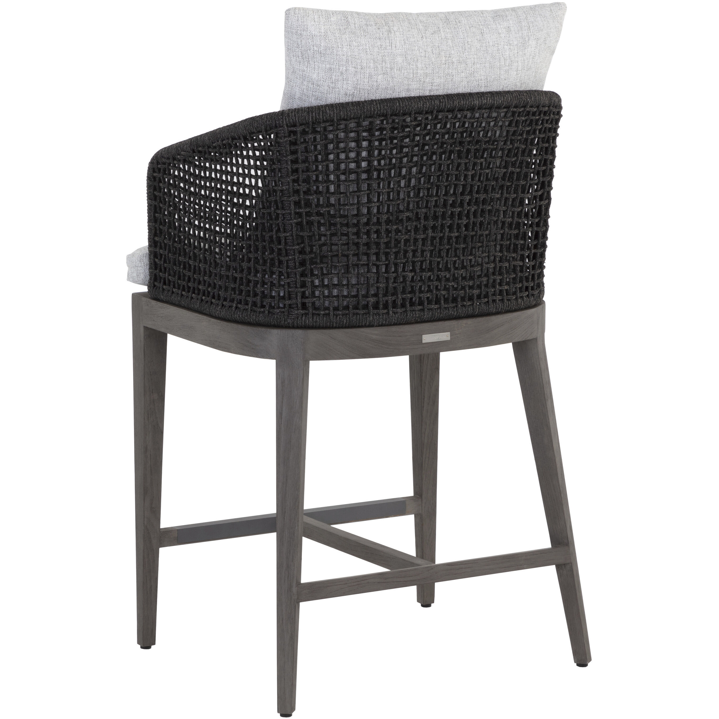 Capri 38 inch Smoke Grey / Copacabana Marble Outdoor Counter Stool